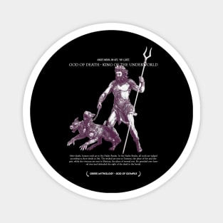 Hades, God of Death, King of The Underworld Mono - Greek Myth #006 Magnet